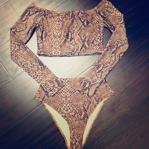 Snakeskin 2piece Swimwear
